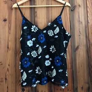 Miss Me embroidered tank top